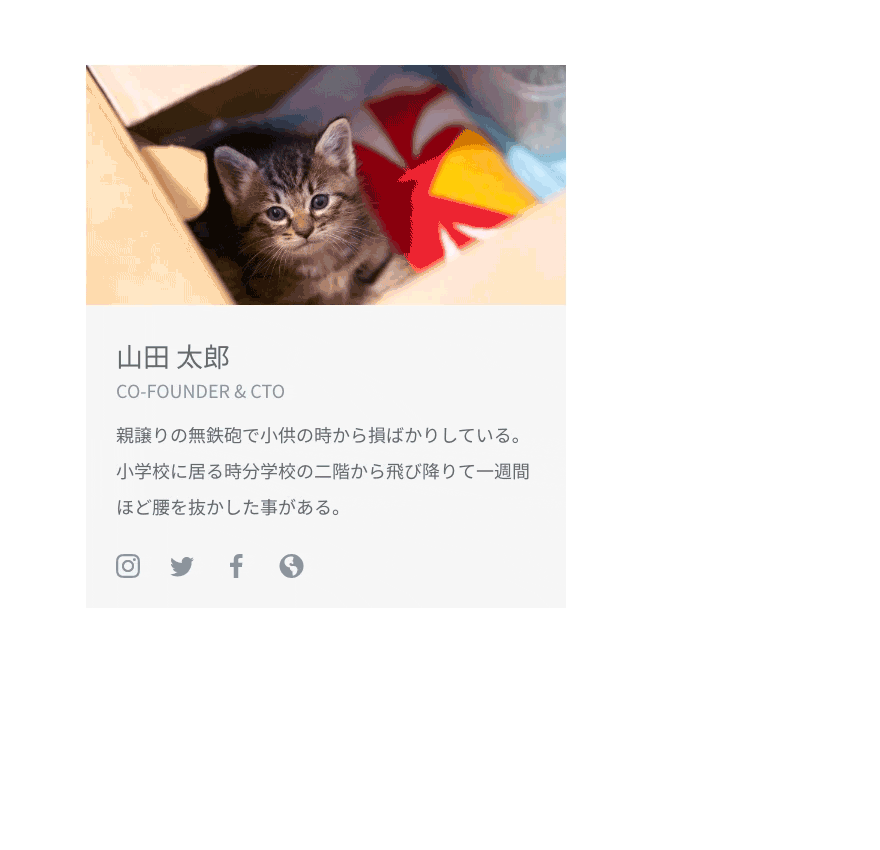 カード型デザイン